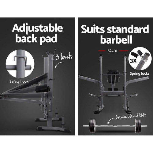 Everfit Weight Bench 8-in-1 Bench Press Adjustable Home Gym Station