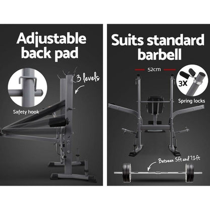 Everfit Weight Bench 8-in-1 Bench Press Adjustable Home Gym Station
