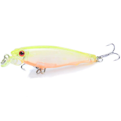 1pcs Floating Laser Hard Minnow Lure 8cm 7.5g Isca Artificial Plastic Bait Wobblers Fishing Tackle Trolling Crankbait Pesca