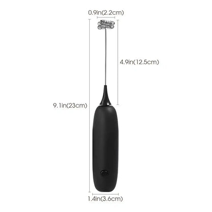 1PC Handheld Stainless Steel Electric Milk Frother Whisk Creamer (No AA Batteries Required) Beverage Coffee Frother Ideal Gift