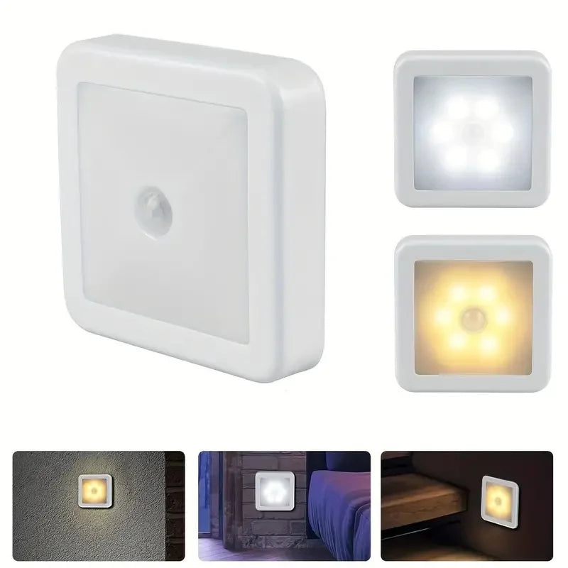 Night Light Motion Sensor With LED Light EU Plug Lamps Children'S Night Light Wireless Night Lamp For Bedside Table Bedroom