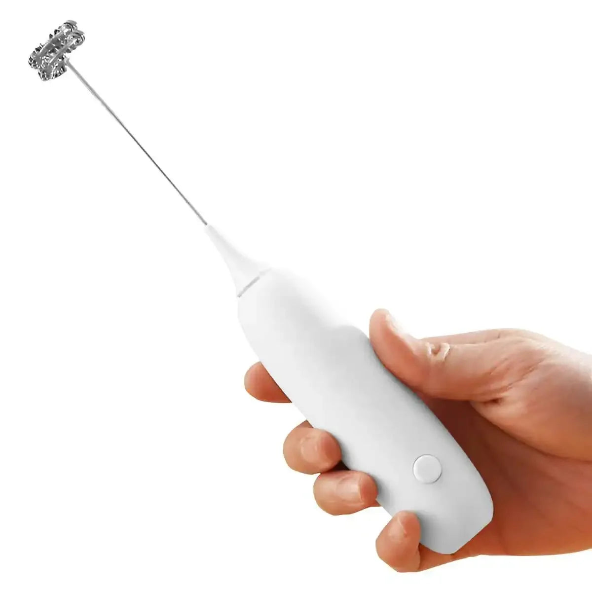 1PC Handheld Stainless Steel Electric Milk Frother Whisk Creamer (No AA Batteries Required) Beverage Coffee Frother Ideal Gift